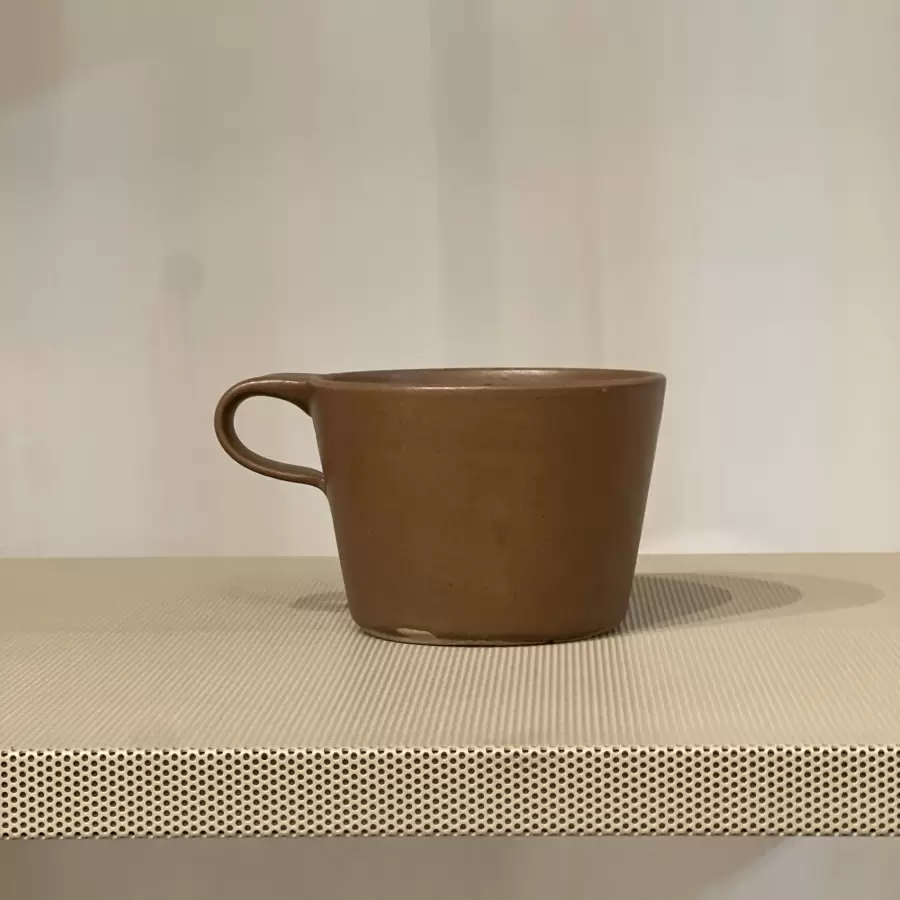 Per Bo - Stor keramik kop, brun