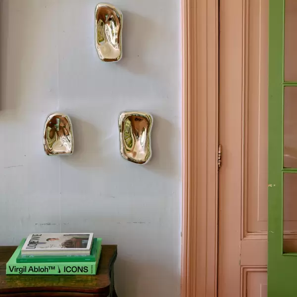 HK living - Glass sculpture chrome, no. 4