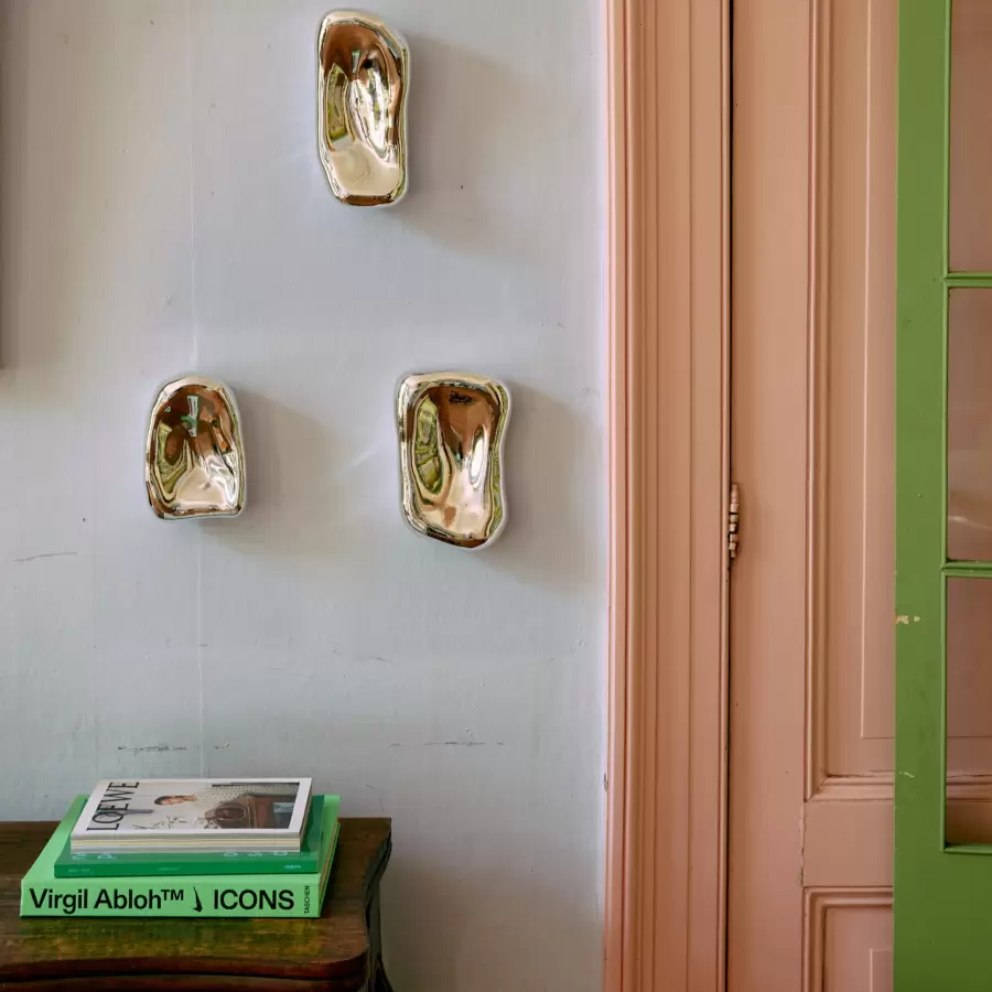 HK living - Glass sculpture chrome, no. 4