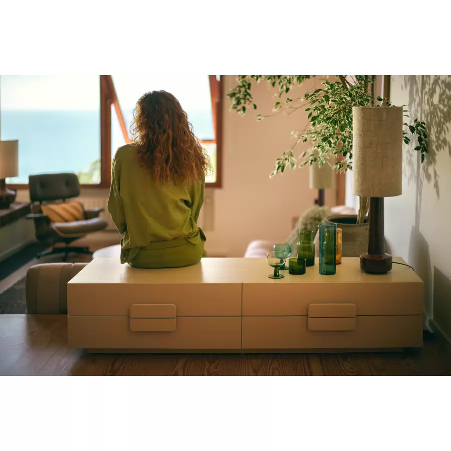 HK living - The emeralds: wine glass low, olive green (set of 4)