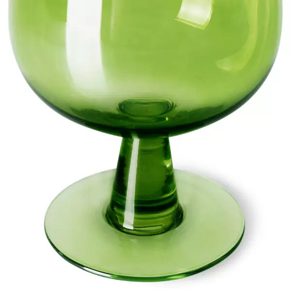 HK living - Sæt med 4 glas The emeralds: vinglas, lave, lime green 