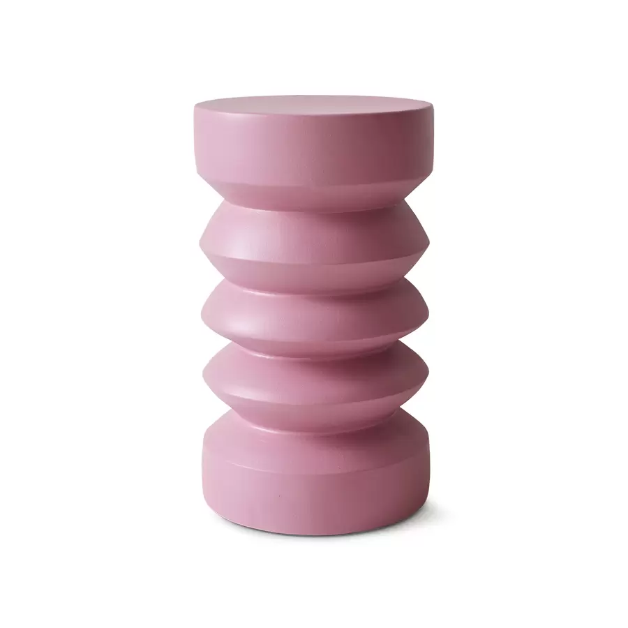 HK living - Stoneware side table, pink