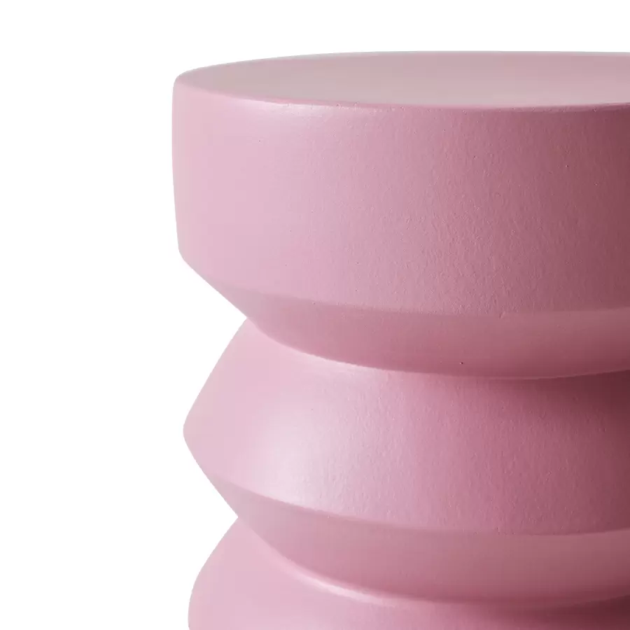 HK living - Stoneware side table, pink