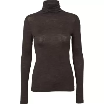 Basic Apparel - Rinja T-Neck, Chocolate Torte