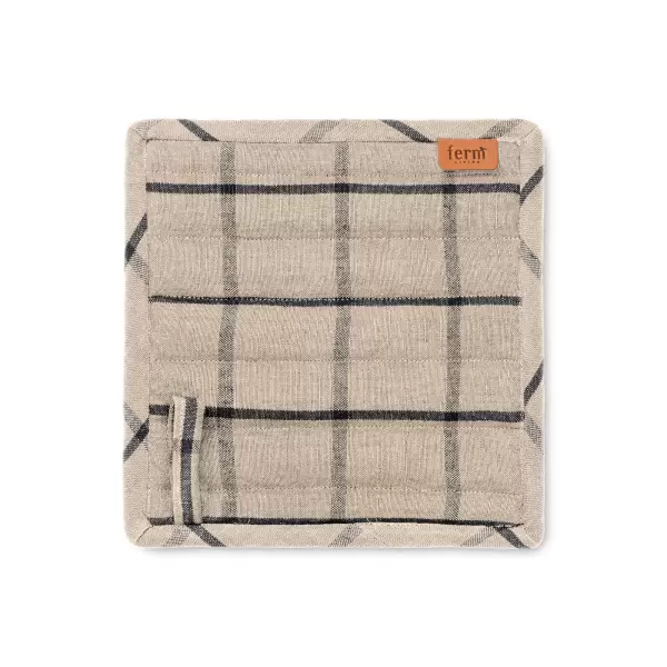 ferm LIVING - 2 Grydelapper Hale, Sand/Sort