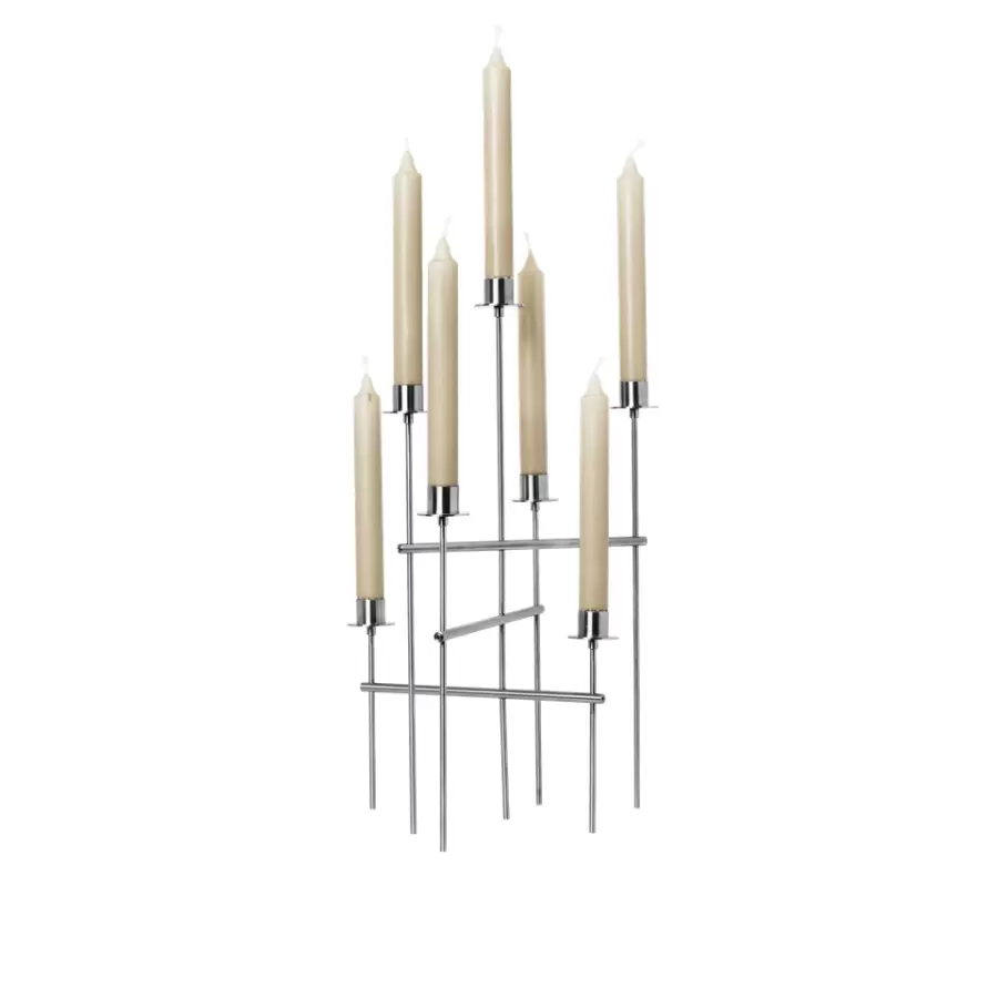 ferm LIVING - Elysia Candelaber - Børstet rustfrit stål