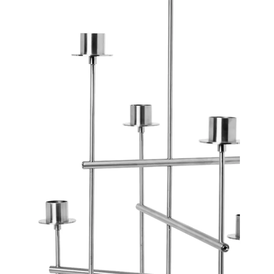 ferm LIVING - Elysia Candelaber - Børstet rustfrit stål