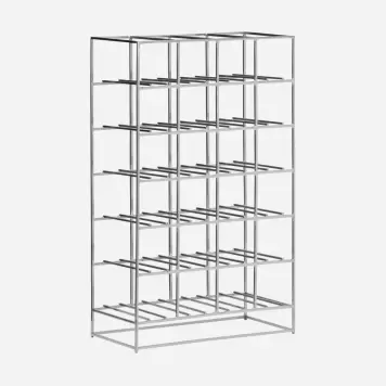 House Doctor - Vinreol, Wine Rack, silverfinish
