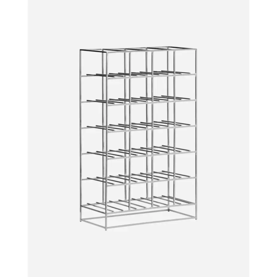 House Doctor - Vinreol, Wine Rack, silverfinish