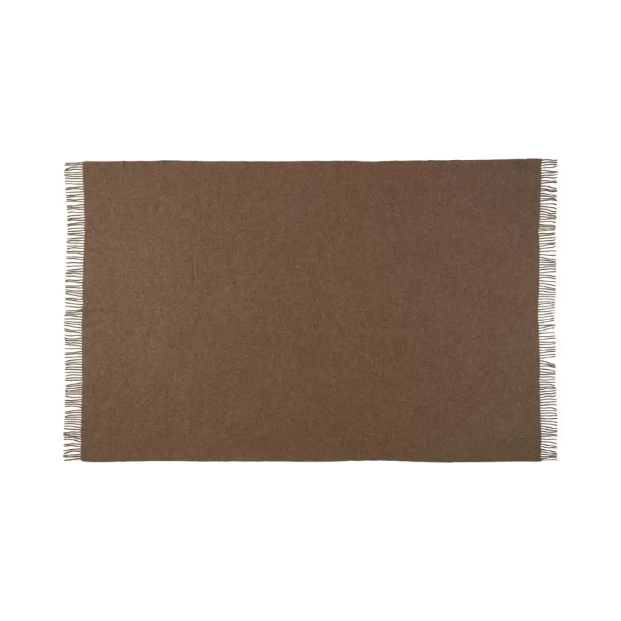 Silkeborg Uldspinderi - Samsø plaid i 100% ren uld, Gotland Brown