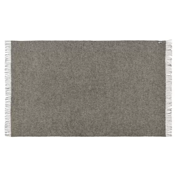 Silkeborg Uldspinderi - Samsø plaid i 100% ren uld, Dark Nordic Grey