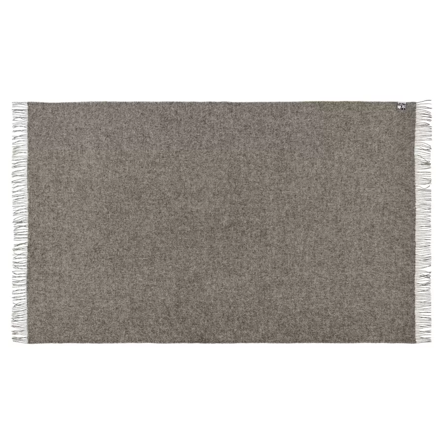 Silkeborg Uldspinderi - Samsø plaid i 100% ren uld, Dark Nordic Grey