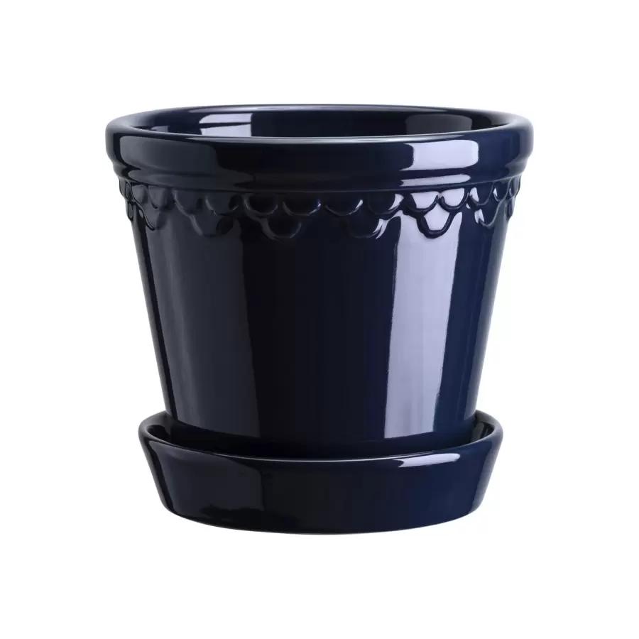 Bergs Potter - Sætpris Københavner GLAZED Sapphire Blue, Ø 12 cm