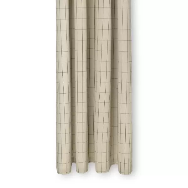ferm LIVING - Chambray Badeforhæng, Grid/Sand 100% øko. ferm LIVING - Chambray Badeforhæng, Grid/Sand 100% øko.