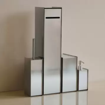 Ferm Living - Sama Sæbedispenser, Børstet rustfrit stål