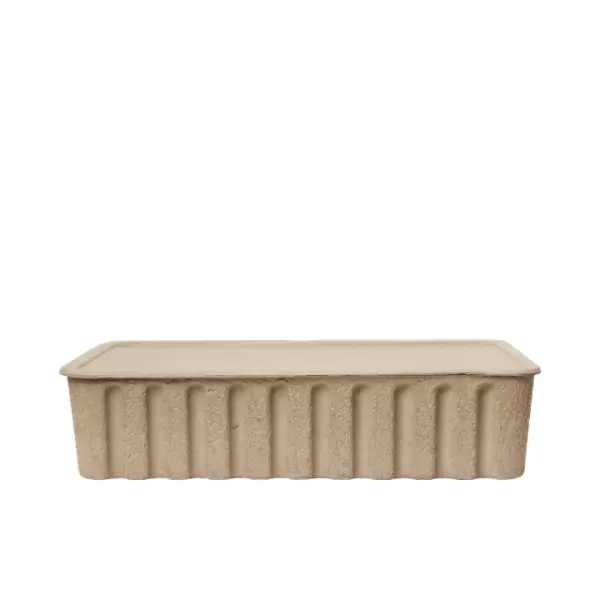ferm LIVING - 2 stk. Paper Pulp Box, Beige Extra Large - HENT selv vare