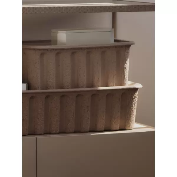 ferm LIVING - Paper Pulp Box, Beige Extra Large