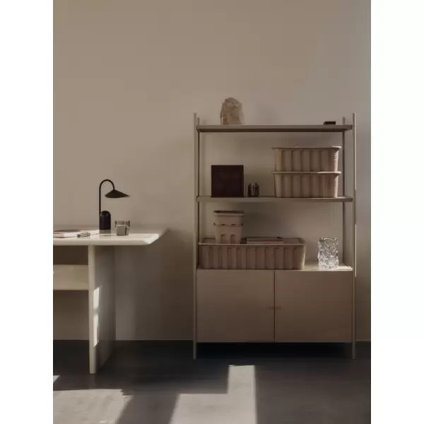 ferm LIVING - 2 stk. Paper Pulp Box, Beige Extra Large - HENT selv vare ferm LIVING - 2 stk. Paper Pulp Box, Beige Extra Large - HENT selv vare