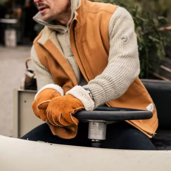 Shepherd - Mojje Lammeskindshandsker, Chestnut