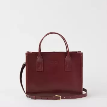 O My Bag - Jackie Midi + Leather Strap, Dark Cherry O My Bag - Jackie Midi + Leather Strap, Dark Cherry