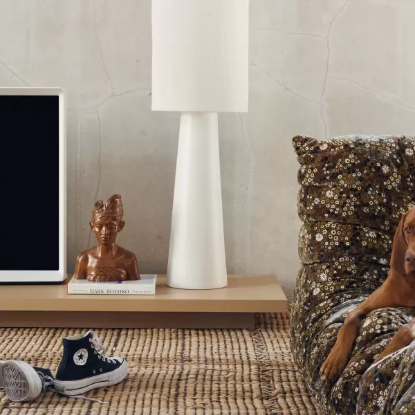 HK living - Gulvlampe Cone Base XL, Cream - uden skærm - Hent selv