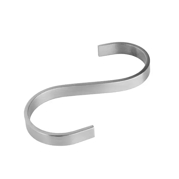 MOUD - CURVY s-krog – Børstet stål MOUD - CURVY s-krog – Børstet stål