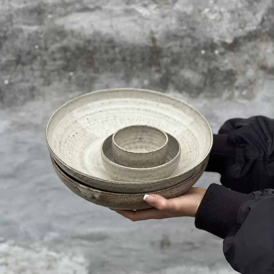 Odd Boys Ceramic - Odd Large Bowl, Floating White