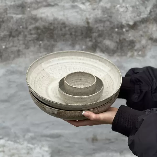 Odd Boys Ceramic - Odd large skål, Floating White