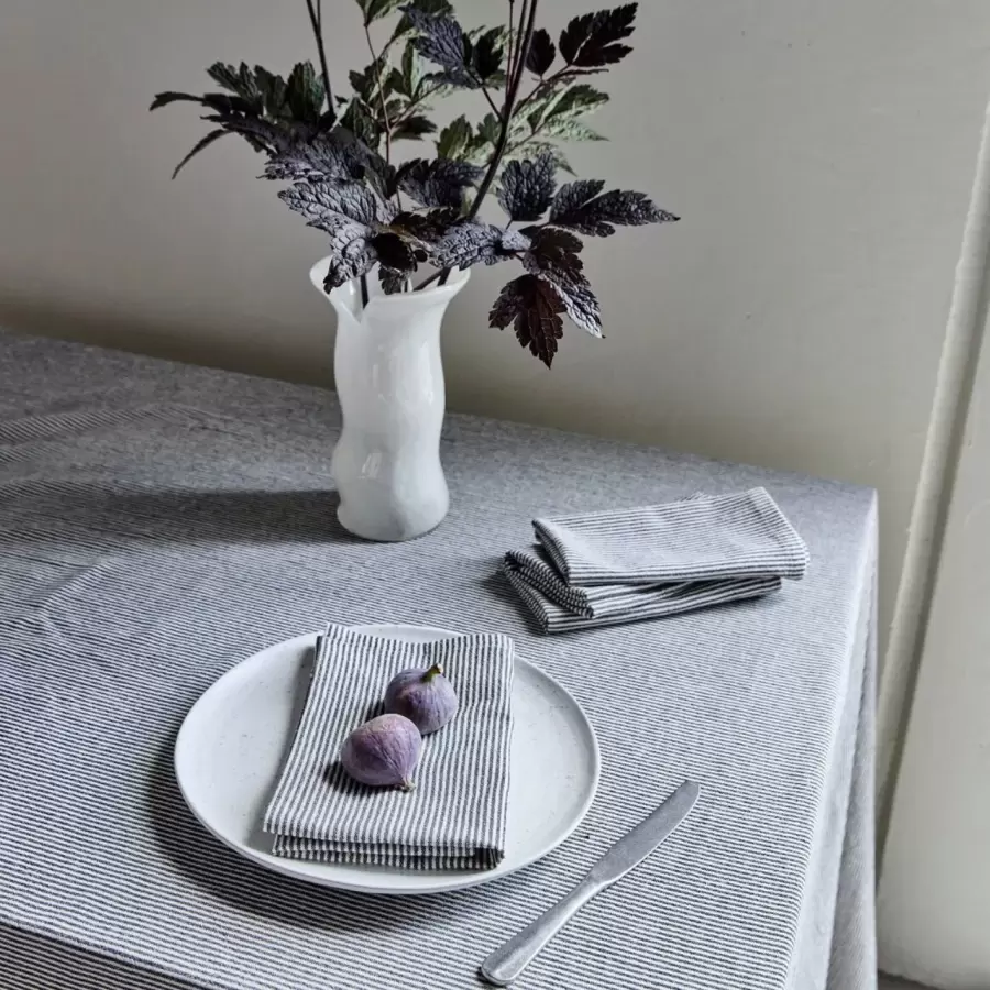 House Doctor - Servietter, Block, Sand og sort