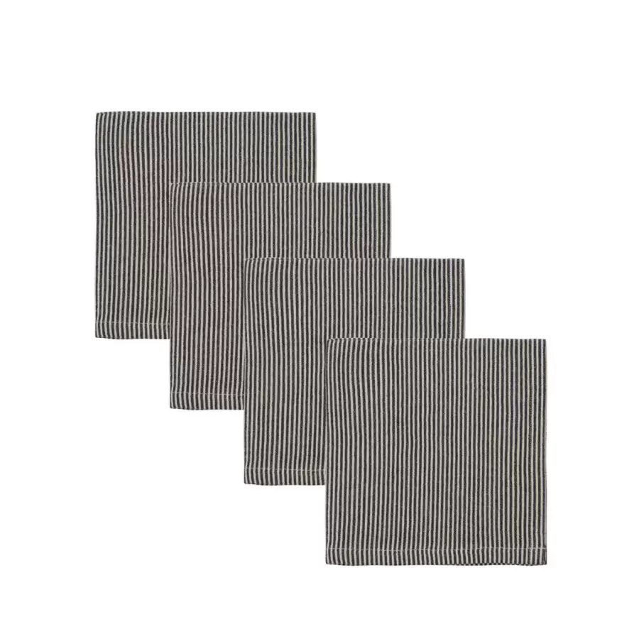 House Doctor - Bordløber Block, Sand/Sort 140*40