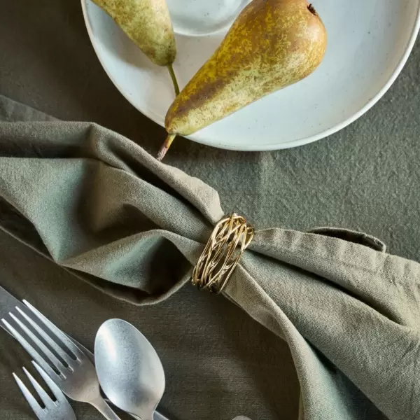 House Doctor - Servietringe 4 stk. gylden