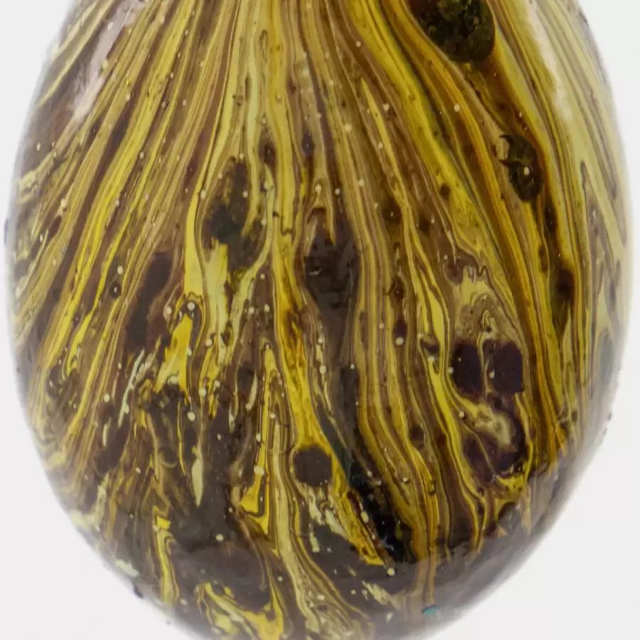 House Doctor - Påskeæg Marble, Yellow - 3 store + 3 små