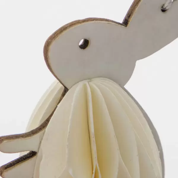 House Doctor - 6 Hængende Påskeharer, Off-White