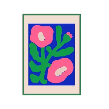 The Poster Club -  Pink Poppies inkl. ramme 30*40