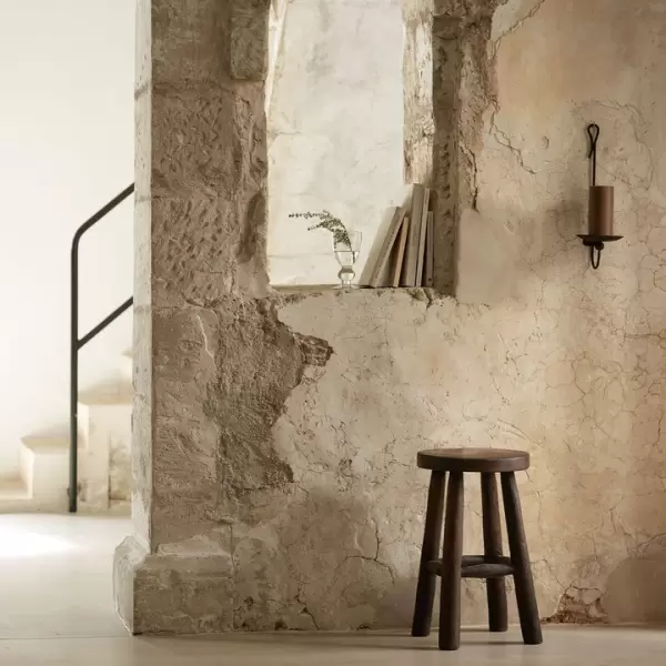 TineK Home - Væglysestage, jern, H40 cm, sort