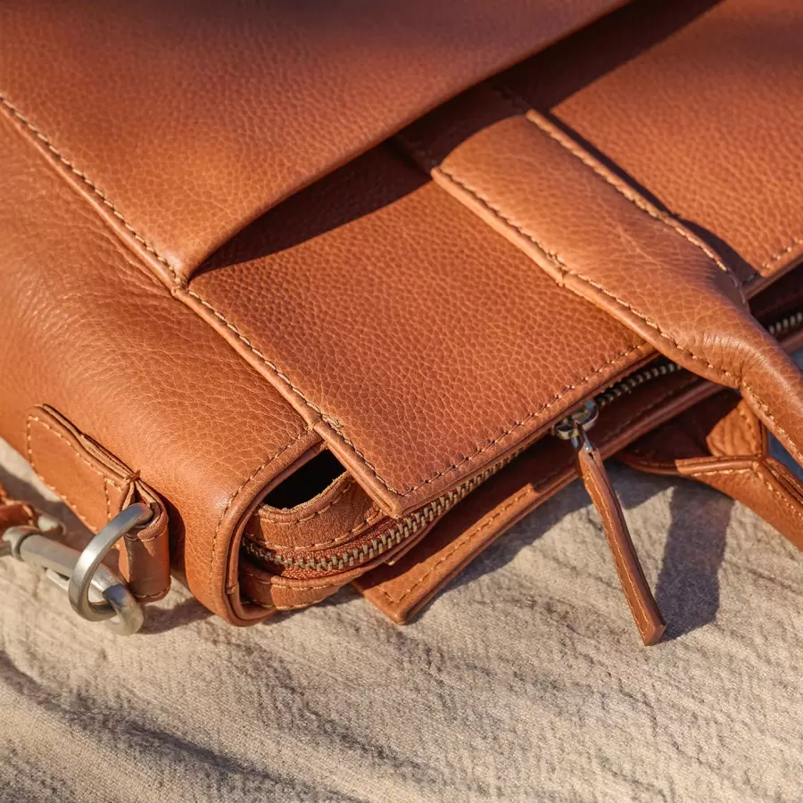 Birkmond - Ravenna skuldertaske, Cognac