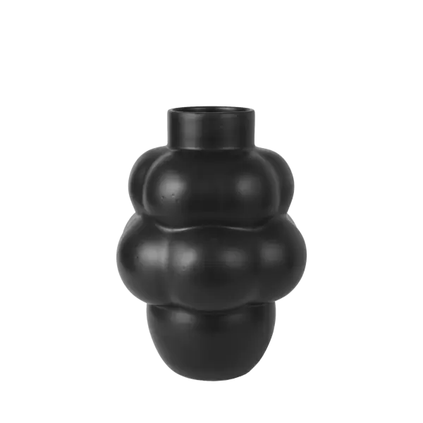 Louise Roe - Ceramic Balloon Vase 04 Ink Black