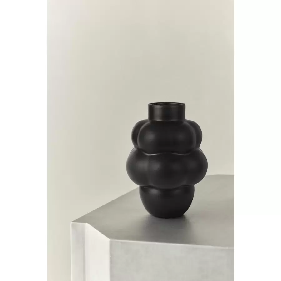 Louise Roe - Ceramic Balloon Vase 04 Ink Black