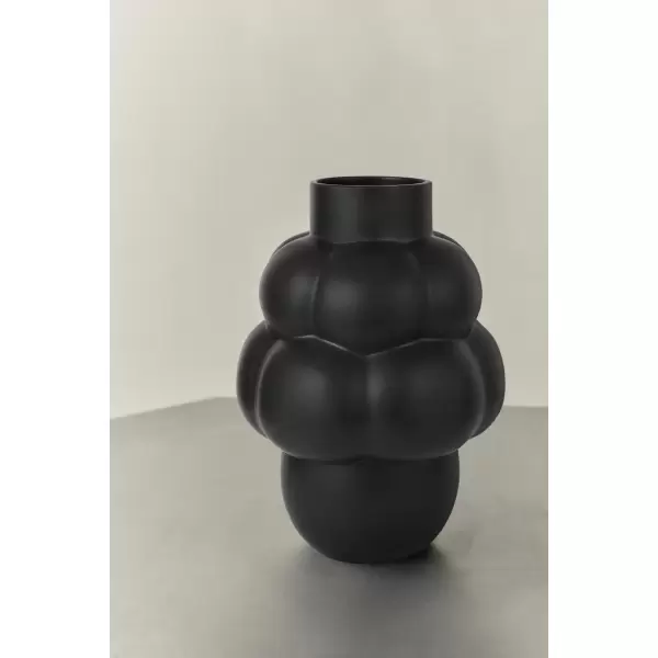Louise Roe - Ceramic Balloon Vase 04 Ink Black