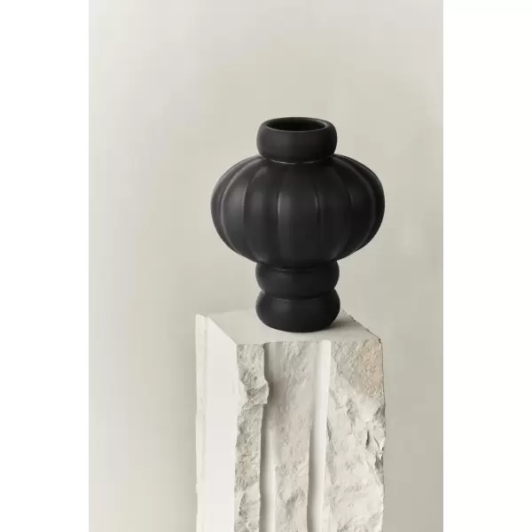 Louise Roe - Ceramic Balloon Vase 08 Ink Black