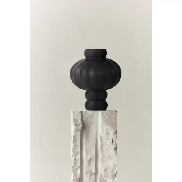 Louise Roe - Ceramic Balloon Vase 08 Ink Black