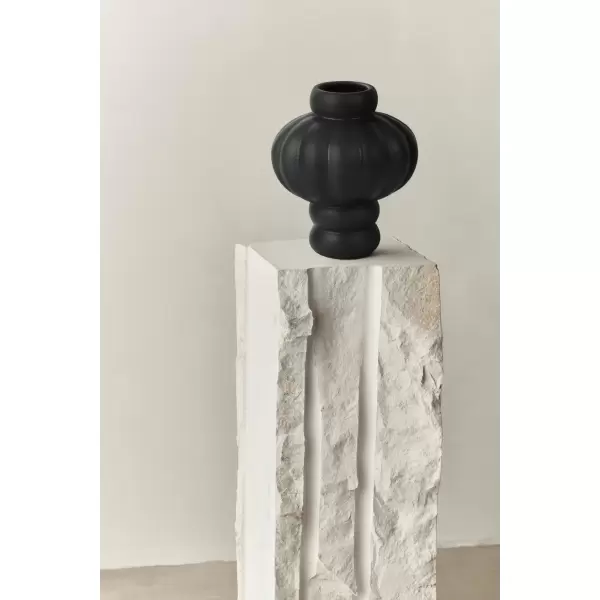 Louise Roe - Ceramic Balloon Vase 08 Ink Black
