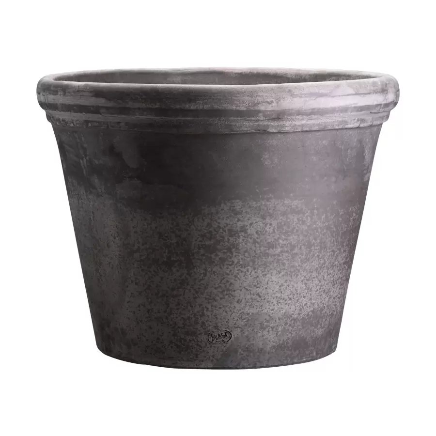Bergs Potter - Ø:50 Krukke Flora Uglaseret, Grå - Hent selv