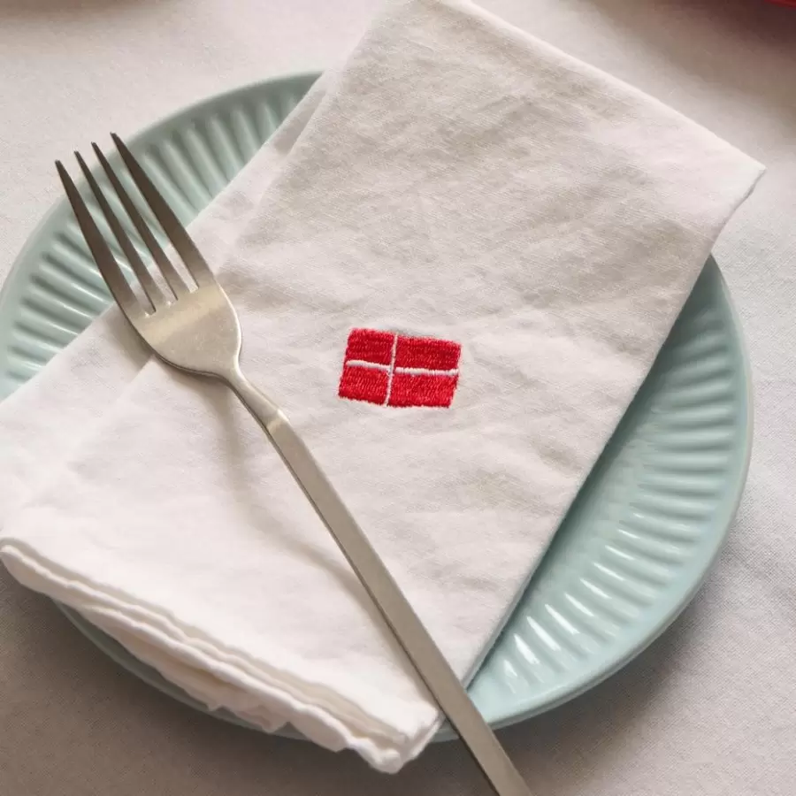 Ib Laursen - Stofserviet, Dannebrog