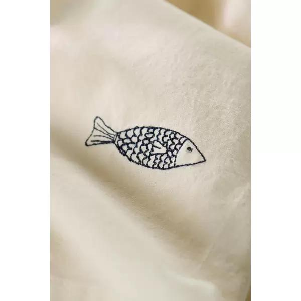 Ib Laursen - Stofserviet Atlantis, Blå fisk Ib Laursen - Stofserviet Atlantis, Blå fisk