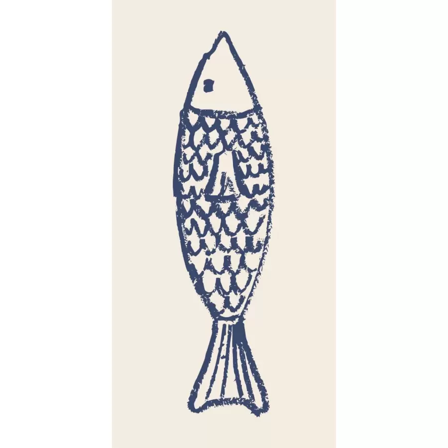 Ib Laursen - Papirservietter, Blå fisk 16 stk.