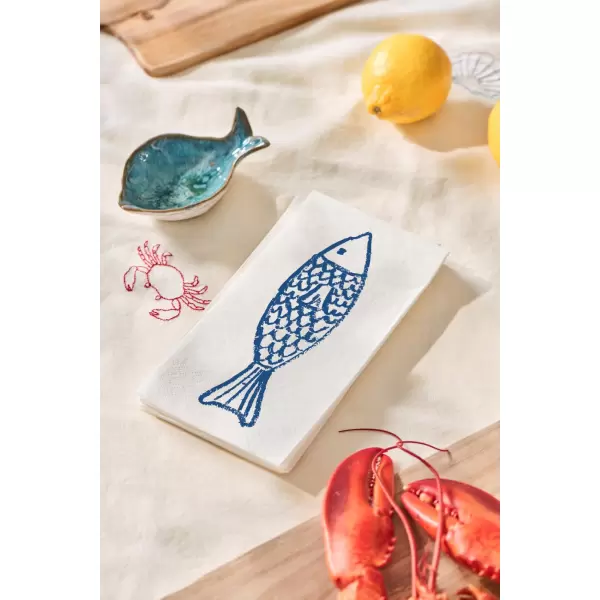 Ib Laursen - Papirservietter, Blå fisk 16 stk.