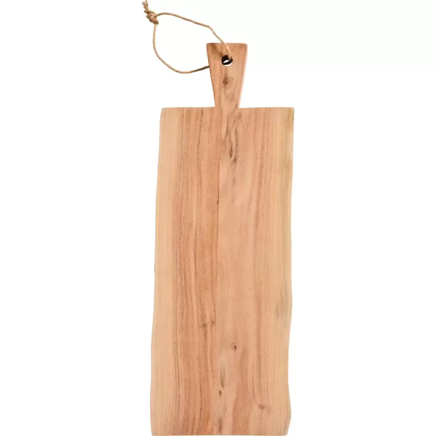 Ib Laursen -  Skærebræt m/jutereb uens kanter akacietræ UNIKA