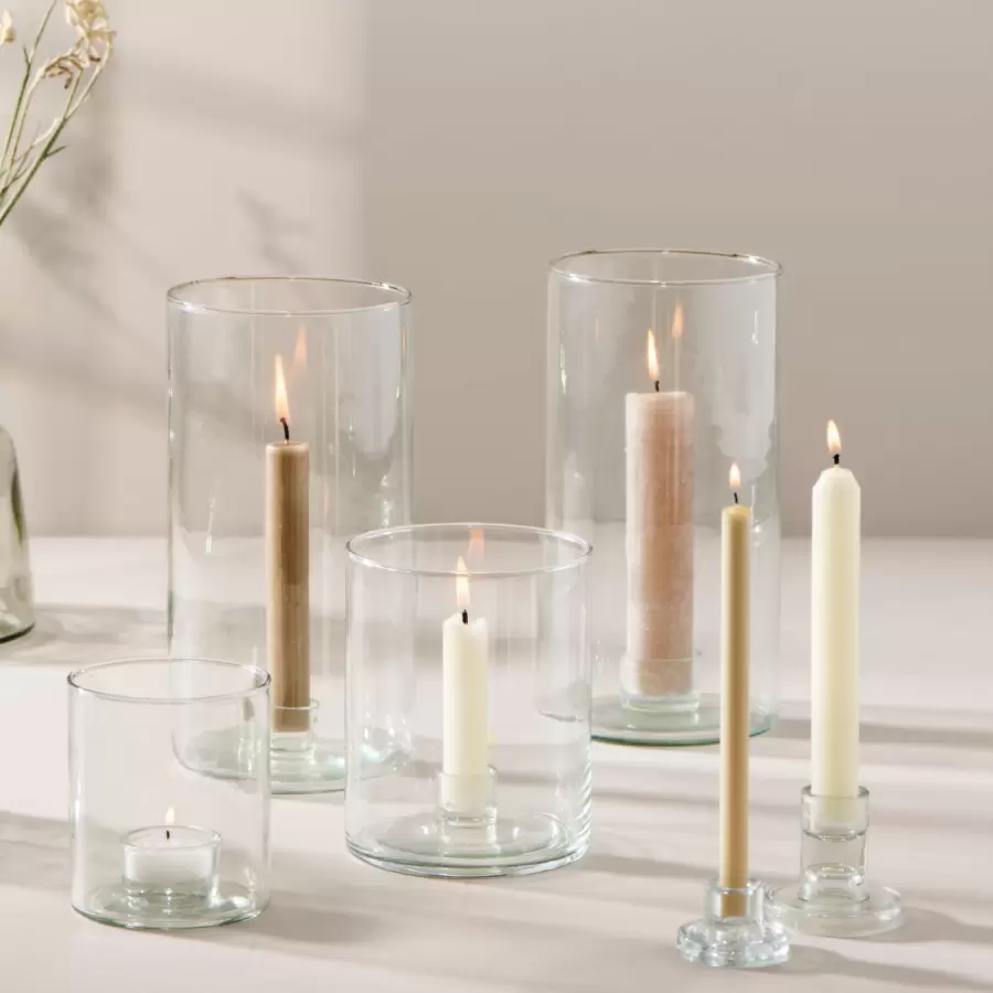 Ib Laursen -  Rustiklys, Kit Ø:3,8*23 cm. diameter som fyrfadslys (passer til glasstagen fra Ib)