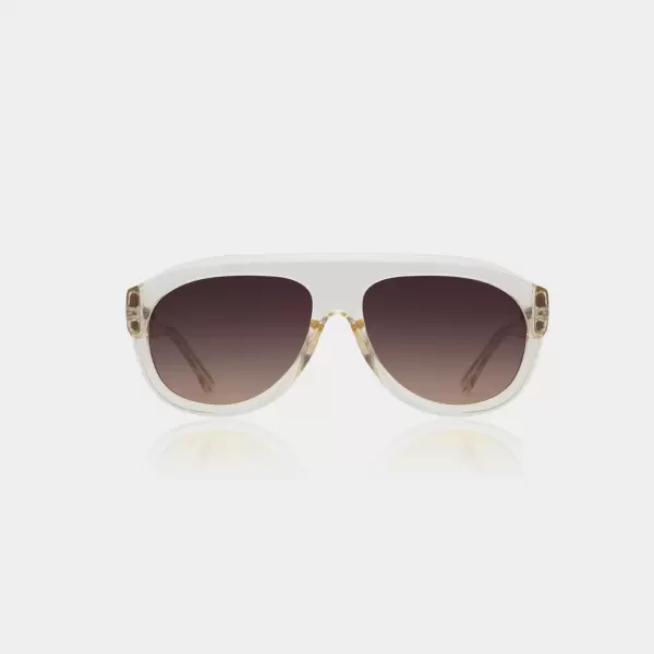 A.Kjærbede - Solbrille Rio, Ecru Transparent 